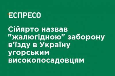 Петер Сийярто - Сийярто назвал "жалким" запрет въезда в Украину венгерским чиновникам - ru.espreso.tv - Украина - Киев - Венгрия - Будапешт