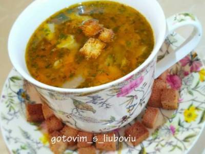 «Готовим с любовью»: Грибной суп с фасолью и сухариками - golos.ua - Украина