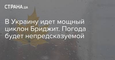 Наталья Диденко - В Украину идет мощный циклон Бриджит. Погода будет непредсказуемой - strana.ua - Украина - Николаевская обл. - Винницкая обл. - Одесская обл. - Житомирская обл.