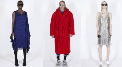 Демна Гвасалия - Банные халаты вместо пальто и домашние тапочки вместо туфель в новой коллекции Balenciaga - skuke.net