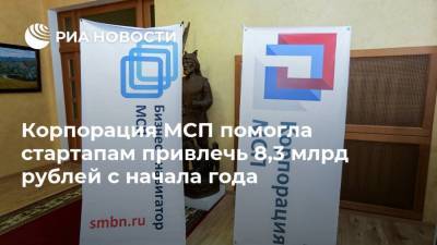 Корпорация МСП помогла стартапам привлечь 8,3 млрд рублей с начала года - smartmoney.one