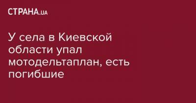 У села в Киевской области упал мотодельтаплан, есть погибшие - strana.ua - Киевская обл. - Полтава - Житомир - Гсчс