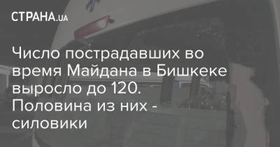 Число пострадавших во время Майдана в Бишкеке выросло до 120. Половина из них - силовики - strana.ua - Киргизия - Бишкек