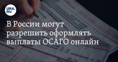 В России могут разрешить оформлять выплаты ОСАГО онлайн - ura.news - Россия
