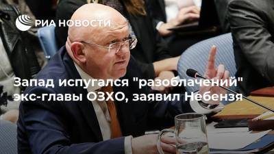 Василий Небензя - Запад испугался "разоблачений" экс-главы ОЗХО, заявил Небензя - ria.ru - Россия - США - Сирия - Вашингтон - Англия - Бельгия - Германия - Франция - Эстония