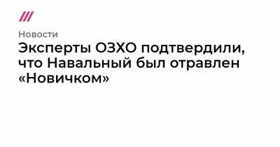 Василий Небензя - ОЗХО подтвердила наличие яда в пробах Навального - tvrain.ru - Россия - Германия