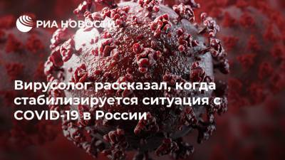 Виктор Зуев - Вирусолог рассказал, когда стабилизируется ситуация с COVID-19 в России - ria.ru - Москва - Россия