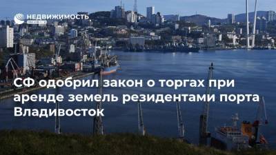 СФ одобрил закон о торгах при аренде земель резидентами порта Владивосток - realty.ria.ru - Москва - Россия - Владивосток