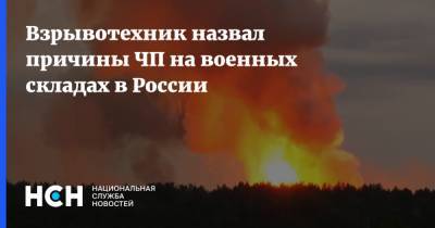 Взрывотехник назвал причины ЧП на военных складах в России - nsn.fm - Россия - Рязанская обл. - район Скопинский - Минобороны