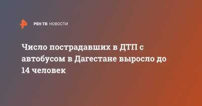 Число пострадавших в ДТП с автобусом в Дагестане выросло до 14 человек - ren.tv - респ. Дагестан - Кизляр - район Кизлярский