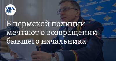 Михаил Давыдов - В пермской полиции мечтают о возвращении бывшего начальника - ura.news - Россия - Пермь - Пермский край