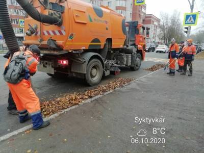 Дорожники Сыктывкара сосредоточены на уборке опавшей листвы - komiinform.ru - Сыктывкар