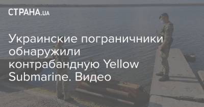 Украинские пограничники обнаружили контрабандную Yellow Submarine. Видео - strana.ua - Украина