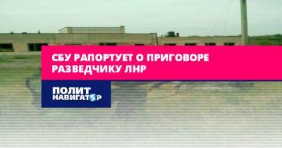 СБУ рапортует о приговоре разведчику ЛНР - politnavigator.net - Украина - ЛНР - Луганск - Первомайск - Донбасс