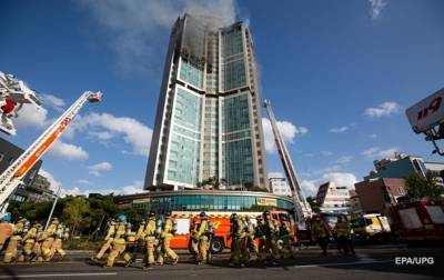 При пожаре в небоскребе в Южной Корее пострадали почти 90 человек - korrespondent.net - Южная Корея