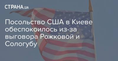 Дмитрий Сологуб - Екатерина Рожкова - Посольство США в Киеве обеспокоилось из-за выговора Рожковой и Сологубу - strana.ua - США - Украина - Киев