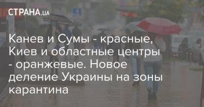 Олег Немчинов - Канев и Сумы - красные, Киев и областные центры - оранжевые. Новое деление Украины на зоны карантина - strana.ua - Украина - Киев