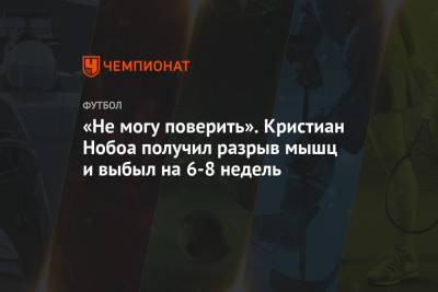 Кристиан Нобоа - Артем Дзюба - Сердар Азмун - «Не могу поверить». Кристиан Нобоа получил разрыв мышц и выбыл на 6-8 недель - championat.com - Сочи