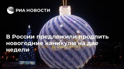 Максим Сурайкин - В России предложили продлить новогодние каникулы на две недели - ria.ru - Москва - Россия