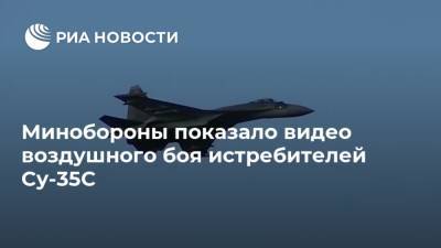 Минобороны показало видео воздушного боя истребителей Су-35С - ria.ru - Москва - Россия