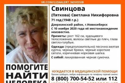 В Новосибирске пропала нуждающаяся в помощи медиков пенсионерка - novos.mk.ru - Новосибирск - район Дзержинский, Новосибирск