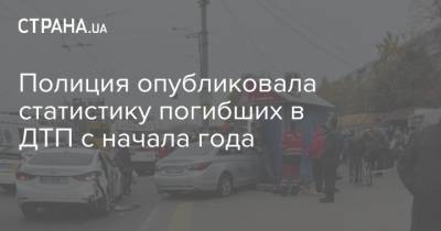 Полиция опубликовала статистику погибших в ДТП с начала года - strana.ua - Киев