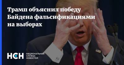 Дональд Трамп - Джо Байден - Трамп объяснил победу Байдена фальсификациями на выборах - nsn.fm - США