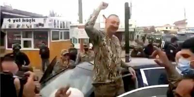Ильхам Алиев - Алиев лично прибыл в Нагорный Карабах — видео - nv.ua - Армения - Азербайджан - Нагорный Карабах - район Физулинский