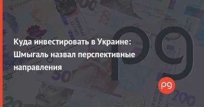 Денис Шмыгаль - Куда инвестировать в Украине: Шмыгаль назвал перспективные направления - thepage.ua - Украина