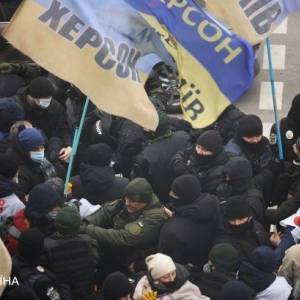 В ходе протеста в Киеве произошли столкновения под зданием Рады - reporter-ua.com - Украина - Киев