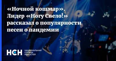 Максим Покровский - «Ночной кошмар». Лидер «Ногу Свело!» рассказал о популярности песен о пандемии - nsn.fm - Москва - Россия - Санкт-Петербург