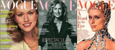 Calvin Klein - Giorgio Armani - Именинница Лорен Хаттон на обложках Vogue - skuke.net - США