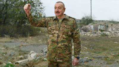 Ильхам Алиев - Алиев заявил о давлении на Баку во время эскалации в Карабахе - gazeta.ru - Россия - Армения - Азербайджан - Ереван - район Физулинский