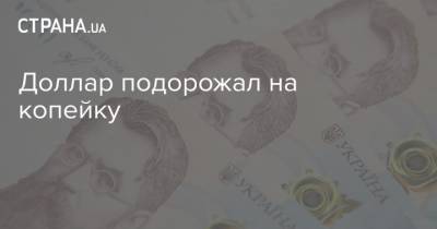 Доллар подорожал на копейку - strana.ua - Украина