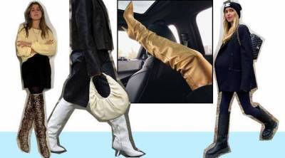 С чем носить сапоги этой зимой: 25 стильных примеров - skuke.net