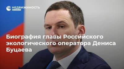 Денис Буцаев - Биография главы Российского экологического оператора Дениса Буцаева - realty.ria.ru - Москва - Россия