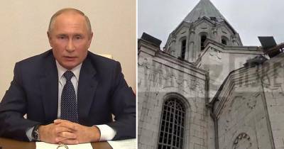 Владимир Путин - Ильхам Алиев - Путин: святыни в Карабахе должны быть сохранены с подключением ЮНЕСКО - ren.tv - Россия - Азербайджан - Нагорный Карабах