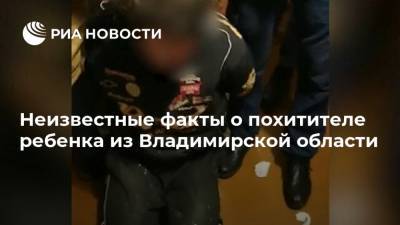 Неизвестные факты о похитителе ребенка из Владимирской области - ria.ru - Москва - Владимирская обл.