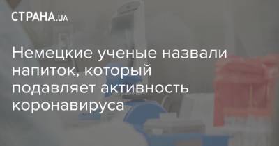 Немецкие ученые назвали напиток, который подавляет активность коронавируса - strana.ua