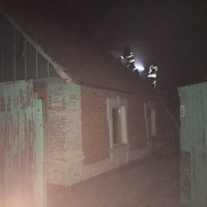 В Запорожской области горела крыша жилого дома. Фото - reporter-ua.com - Запорожская обл. - Гсчс