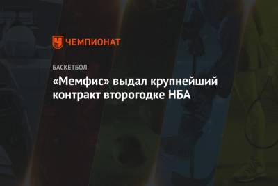 «Мемфис» выдал крупнейший контракт второгодке НБА - championat.com - Сакраменто