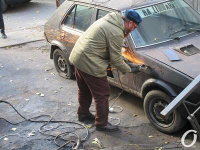В Одессе ради краба разрезали автомобиль (фото) - odessa-life.od.ua - Украина - Одесса
