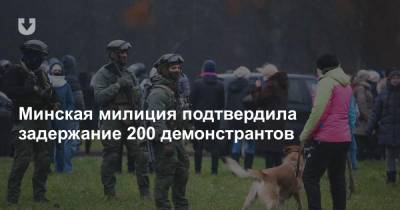 Минская милиция подтвердила задержание 200 демонстрантов - news.tut.by - Минск