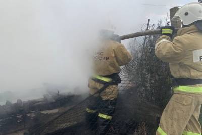 Пожарные спасли семью с двумя детьми из горящего дома в Сретенске - chita.ru - Сретенск