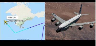 Американский военный разведчик RC-135U Combat Sent на границе с Крымом возмутил РФ: "Очень нагло ведет себя" - dialog.ua - Россия - США - Крым - Грузия