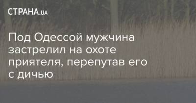 Под Одессой мужчина застрелил на охоте приятеля, перепутав его с дичью - strana.ua - Украина - Одесса - Одесская обл. - район Измаильский