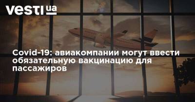 Covid-19: авиакомпании могут ввести обязательную вакцинацию для пассажиров - vesti.ua - США - Украина