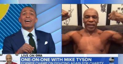 Майк Тайсон - Майк Тайсон сбросил 45 килограммов перед возвращением в бокс и разделся в прямом эфире (видео) - tsn.ua