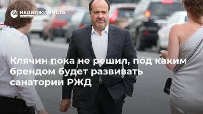 Клячин пока не решил, под каким брендом будет развивать санатории РЖД - realty.ria.ru - Москва - Сочи - Краснодарский край - Воронеж - Московская обл. - Алтайский край - Нальчик - Минеральные Воды - Калининградская обл.