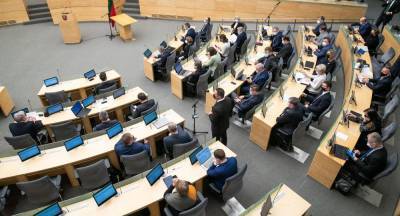Депутаты не одобрили удаленные заседания сейма Литвы - obzor.lt - Литва